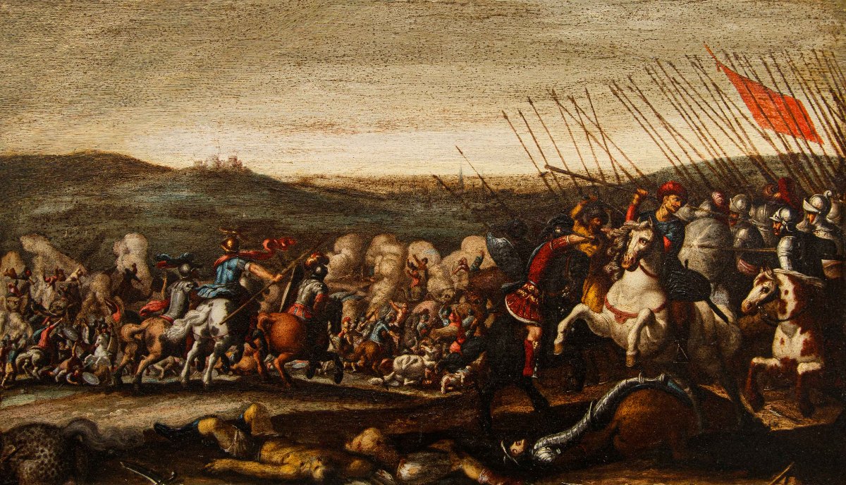 Antonio Tempesta (Firenze, 1555 – Roma, 1630) attr., Scene di battaglia  -photo-4