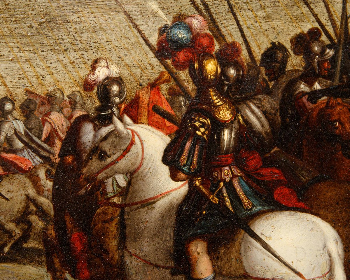 Antonio Tempesta (Firenze, 1555 – Roma, 1630) attr., Scene di battaglia  -photo-7