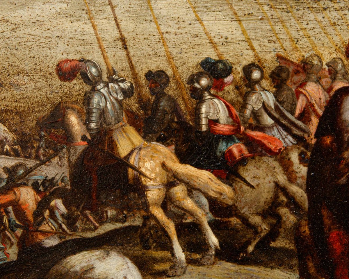 Antonio Tempesta (Firenze, 1555 – Roma, 1630) attr., Scene di battaglia  -photo-8
