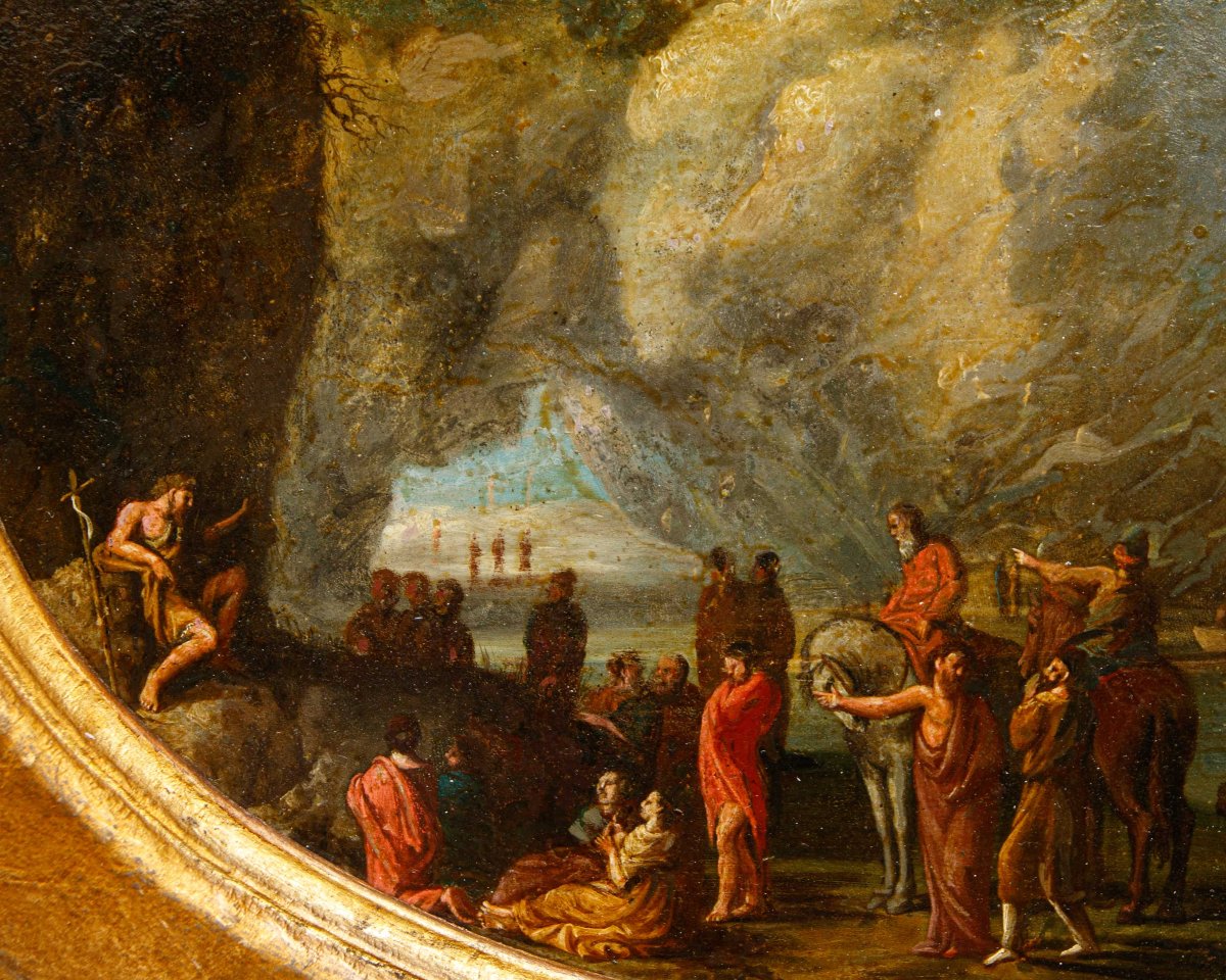 Maestro fiammingo della prima metà del secolo XVIII, Predica del Battista-photo-3