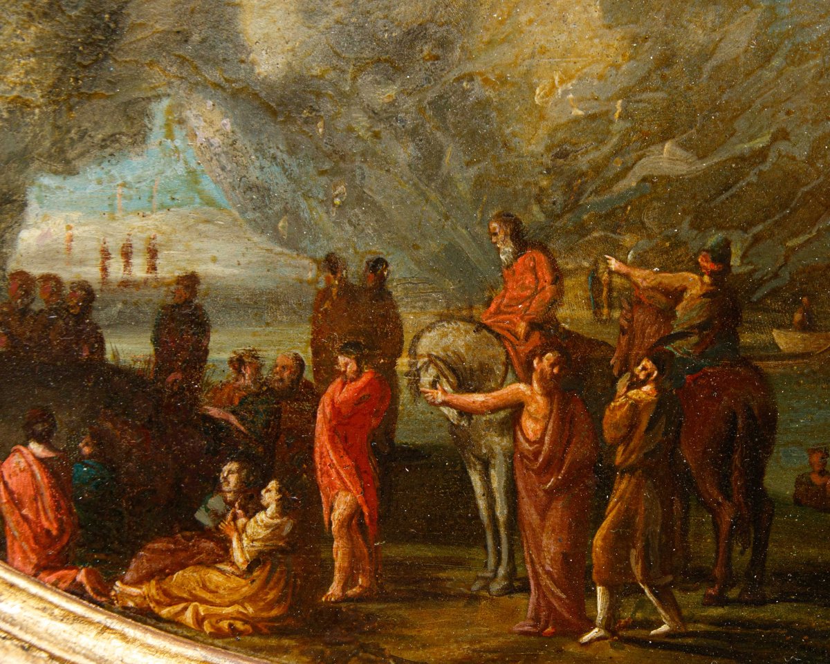 Maestro fiammingo della prima metà del secolo XVIII, Predica del Battista-photo-5