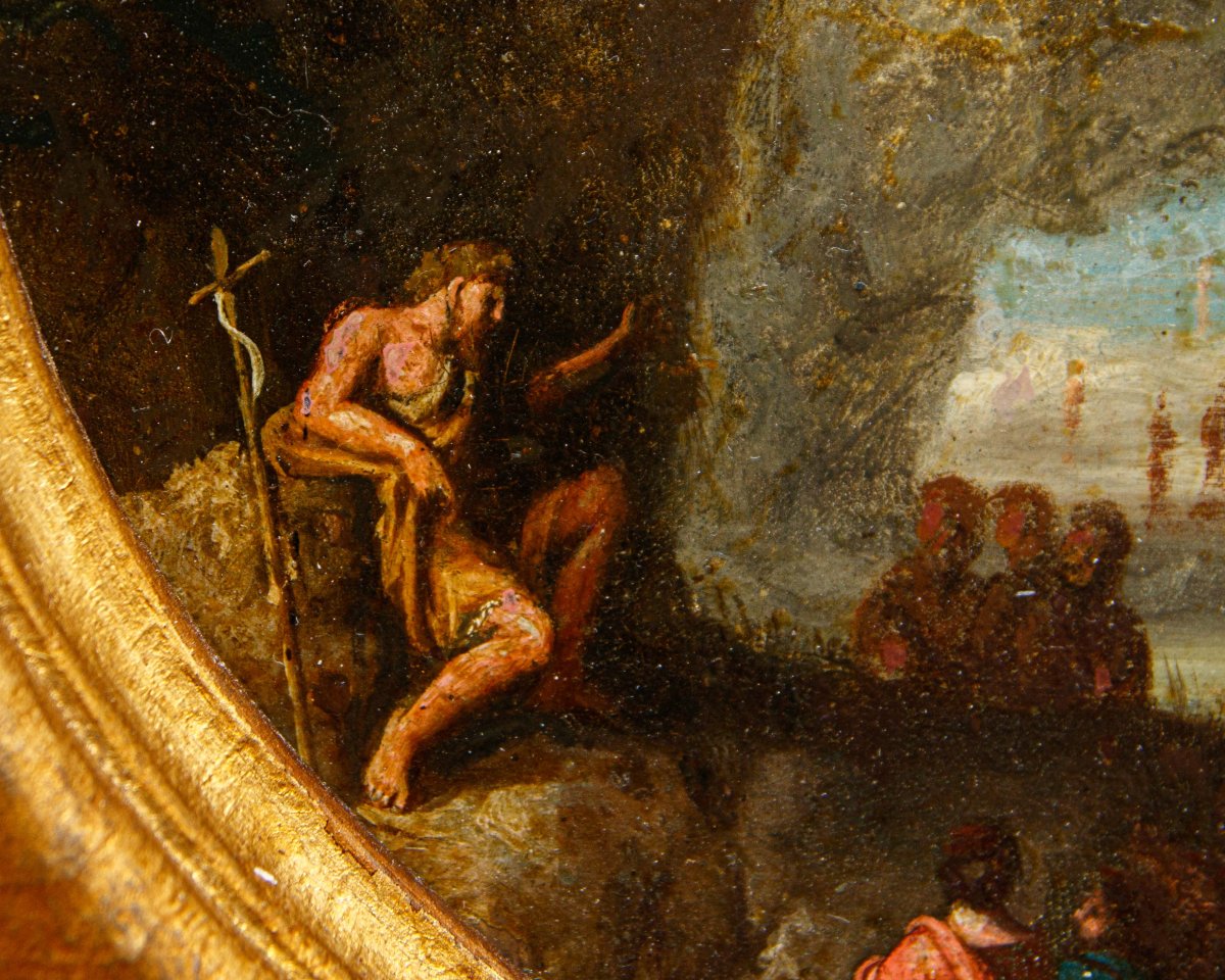 Maestro fiammingo della prima metà del secolo XVIII, Predica del Battista-photo-7