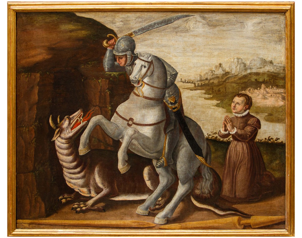 Fine del XV secolo, inizi del XVI secolo, San Giorgio e il drago