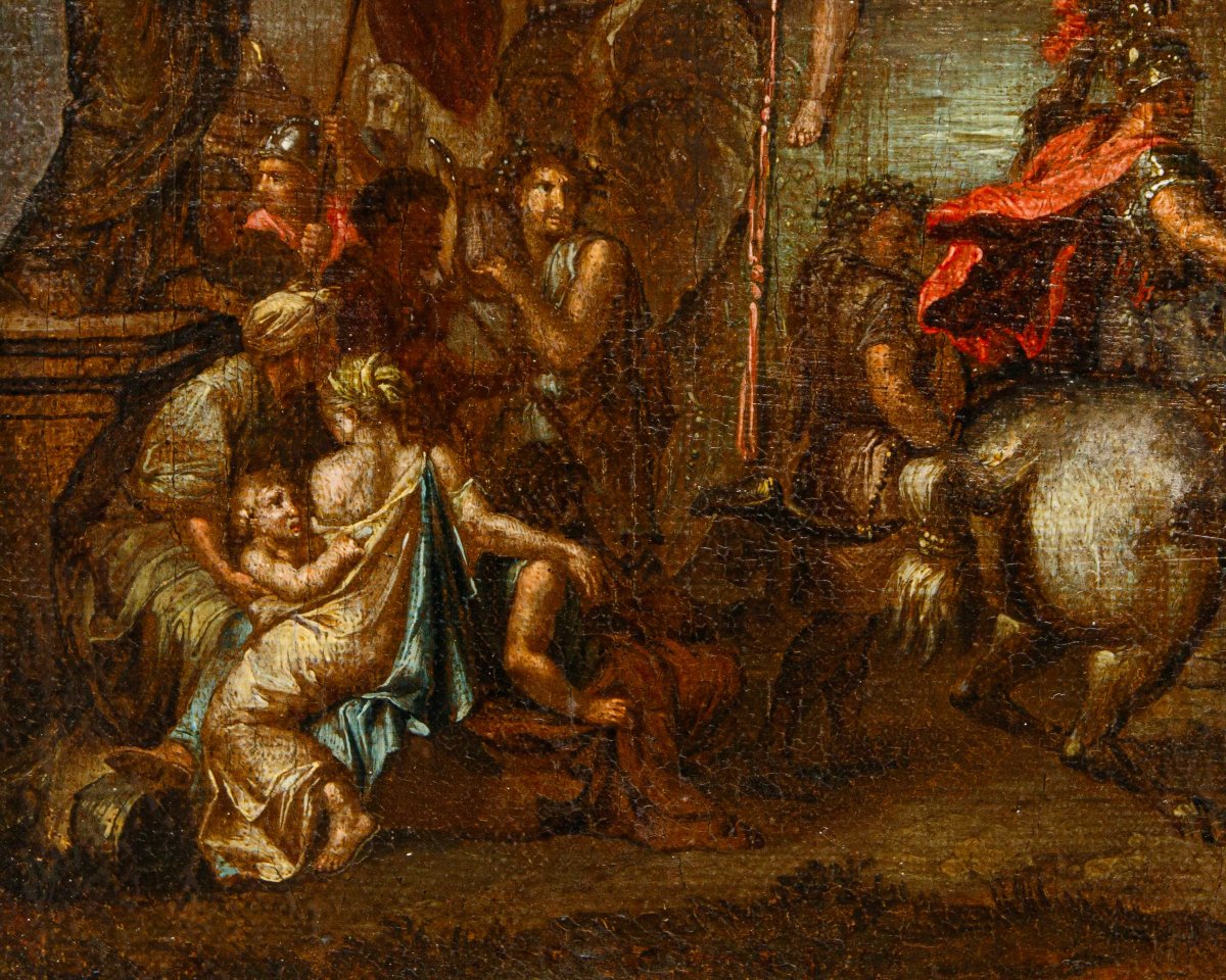 Seguace di Charles le Brun (Parigi, 1619 – 1690), Ingresso di Alessandro Magno a Babilonia-photo-8