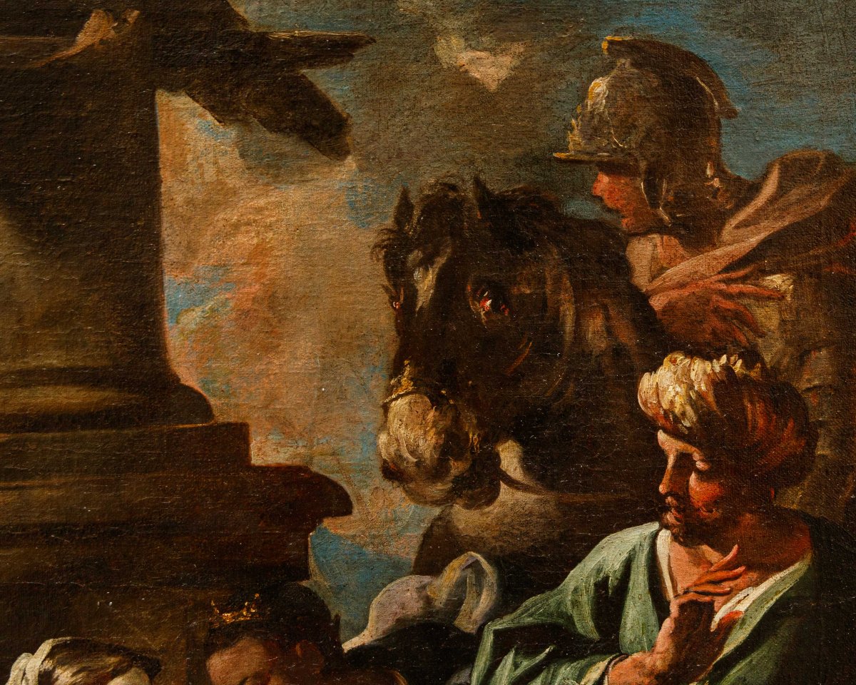 Scuola Napoletana del XVII – XVIII secolo, Adorazione dei Magi-photo-2