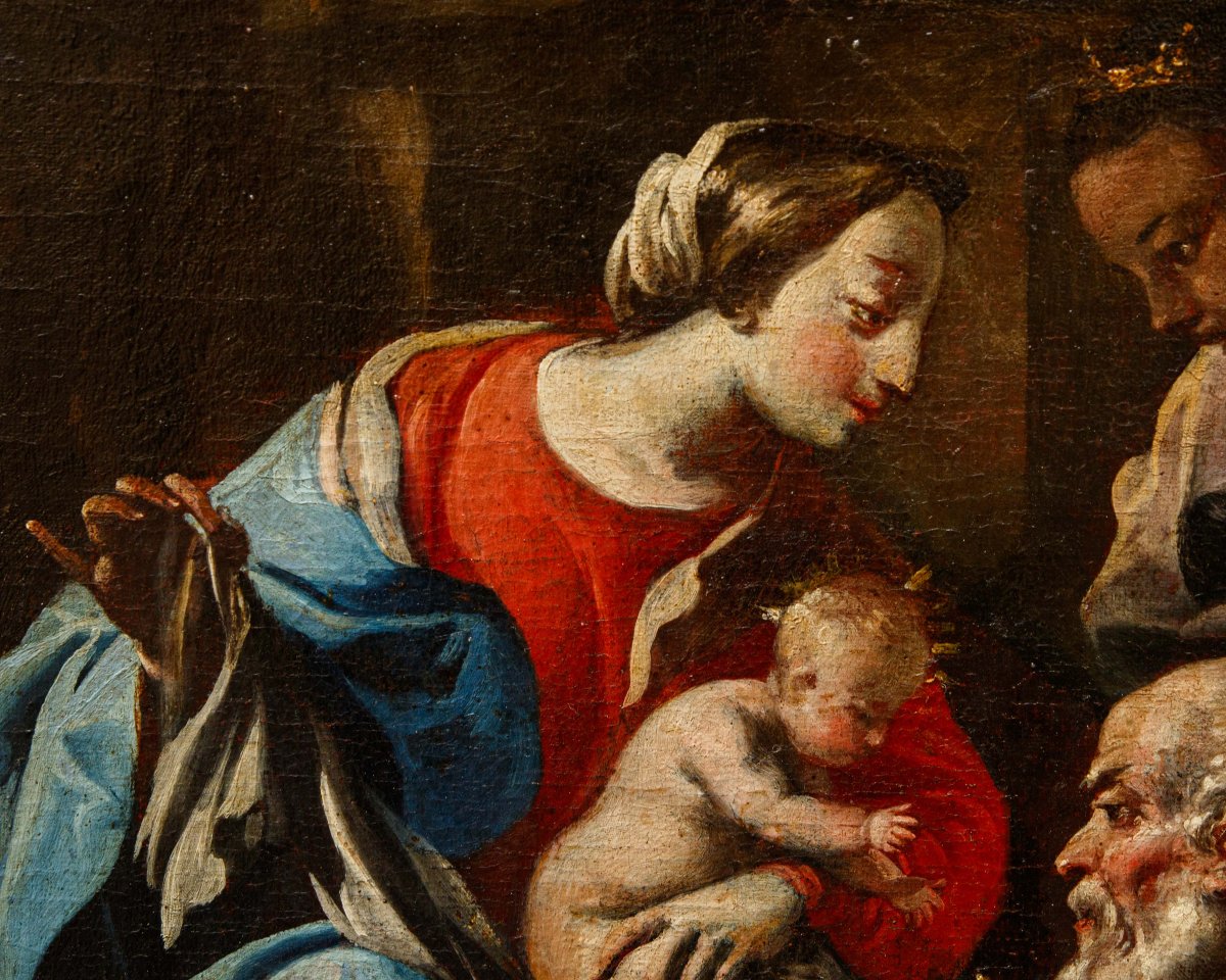 Scuola Napoletana del XVII – XVIII secolo, Adorazione dei Magi-photo-4