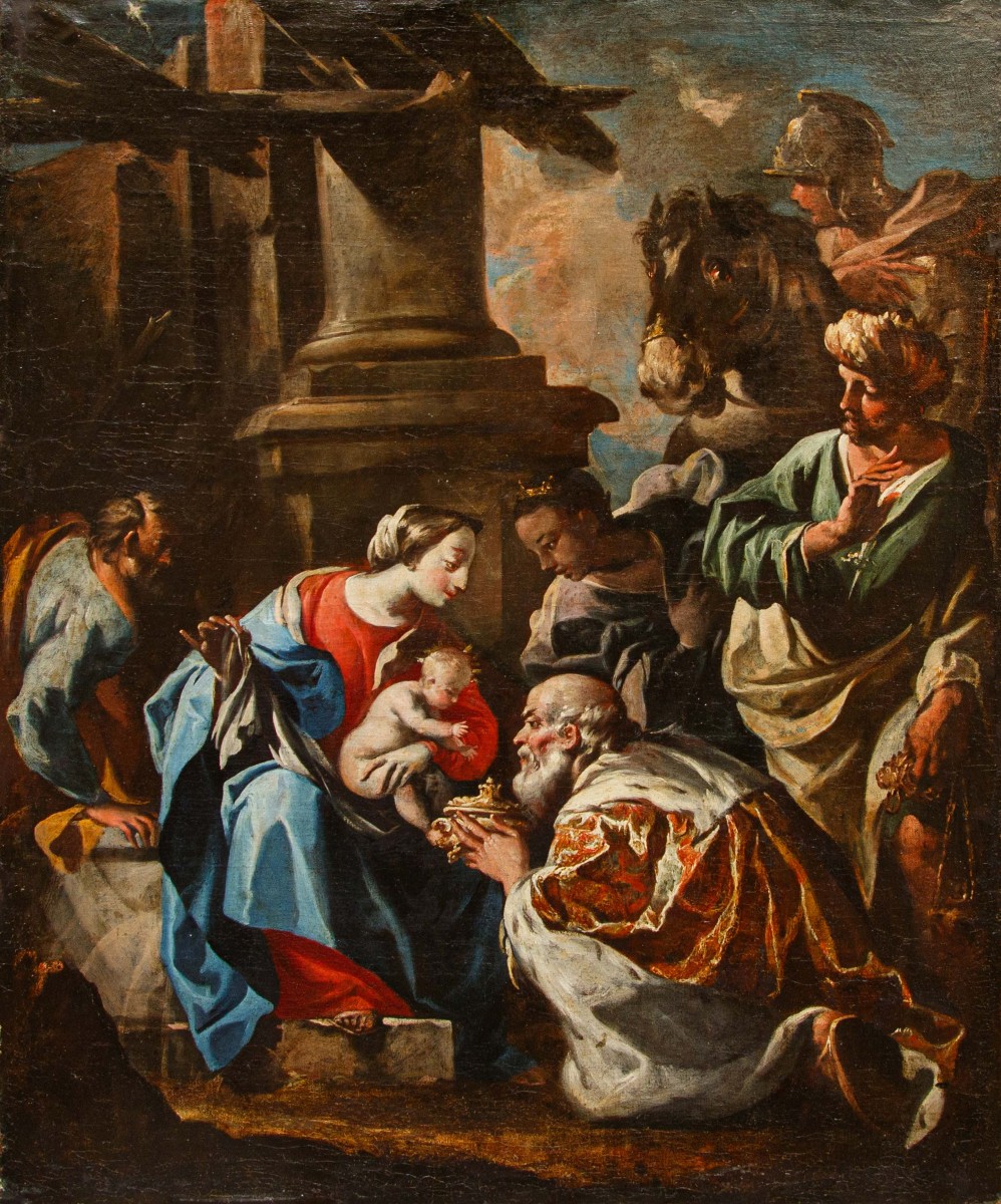 Scuola Napoletana del XVII – XVIII secolo, Adorazione dei Magi
