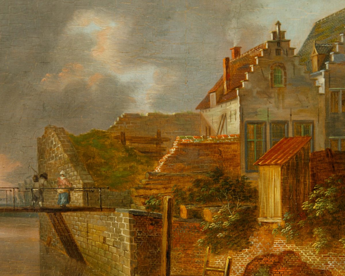 Hendrik Frans de Cort (Anversa, 1742 – Londra, 1810), Paesaggi fluviali-photo-2