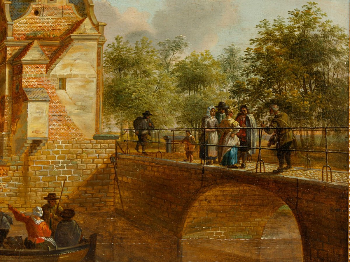 Hendrik Frans de Cort (Anversa, 1742 – Londra, 1810), Paesaggi fluviali-photo-6