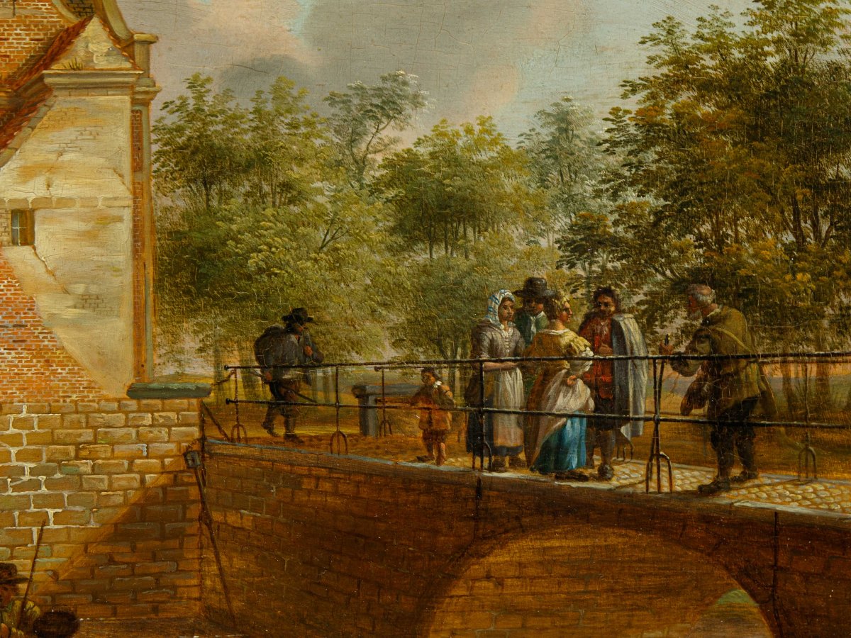 Hendrik Frans de Cort (Anversa, 1742 – Londra, 1810), Paesaggi fluviali-photo-8