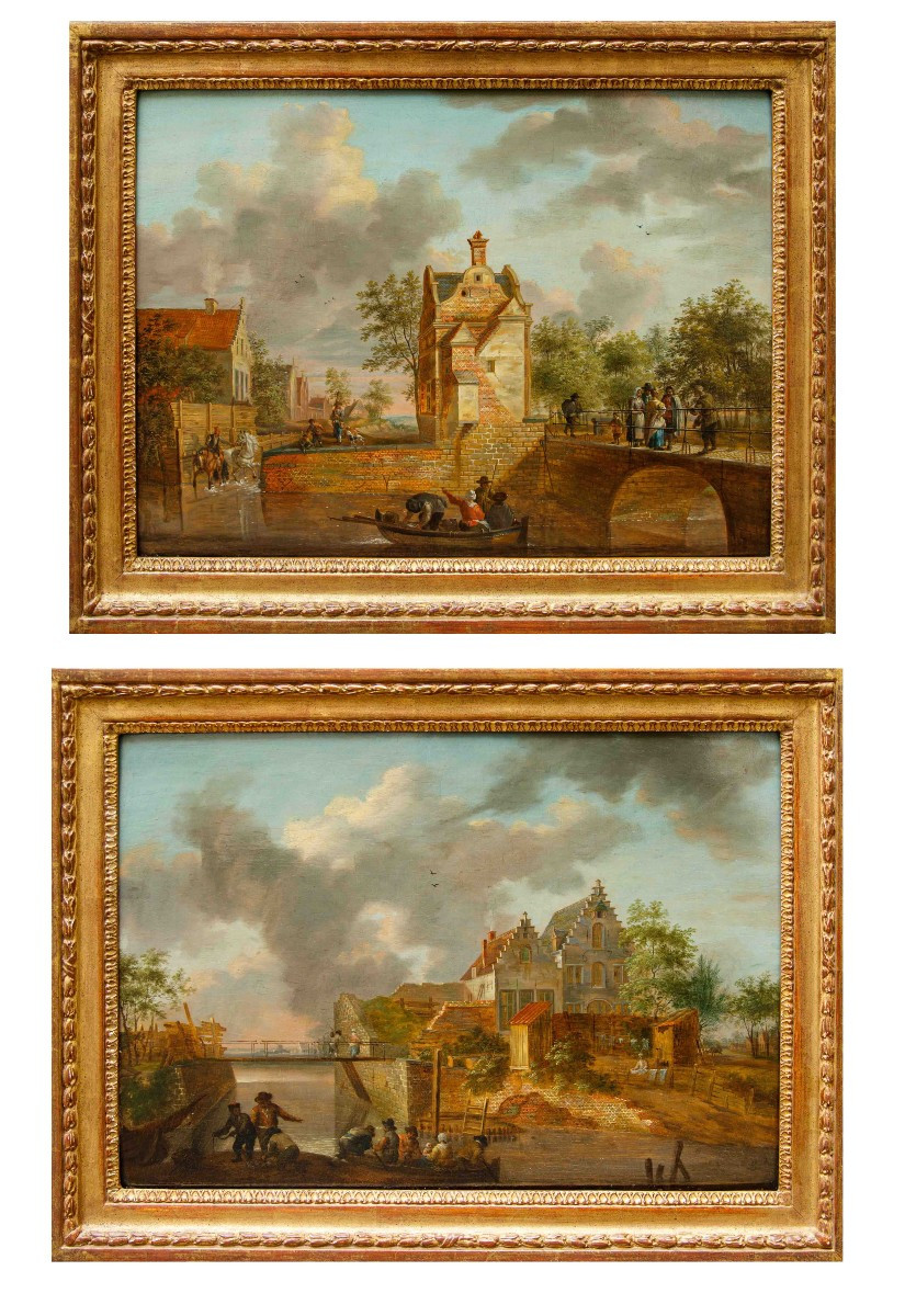 Hendrik Frans de Cort (Anversa, 1742 – Londra, 1810), Paesaggi fluviali