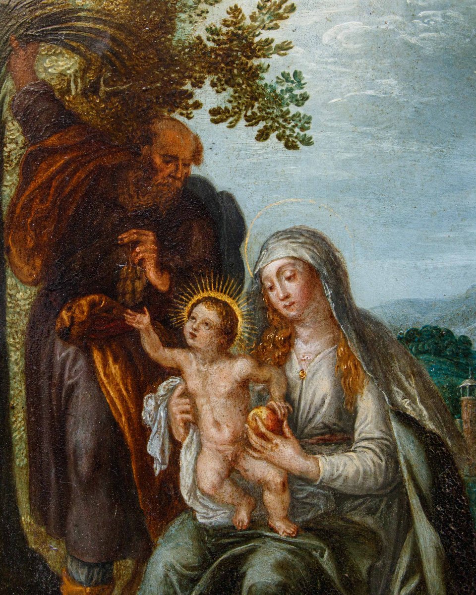 Denys Calvaert (1540, Anversa – 1619, Bologna), bottega di, Sacra Famiglia-photo-1
