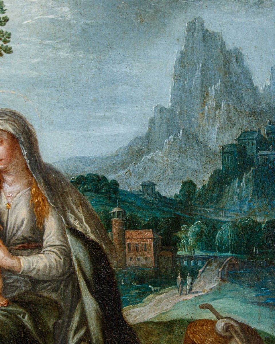 Denys Calvaert (1540, Anversa – 1619, Bologna), bottega di, Sacra Famiglia-photo-2