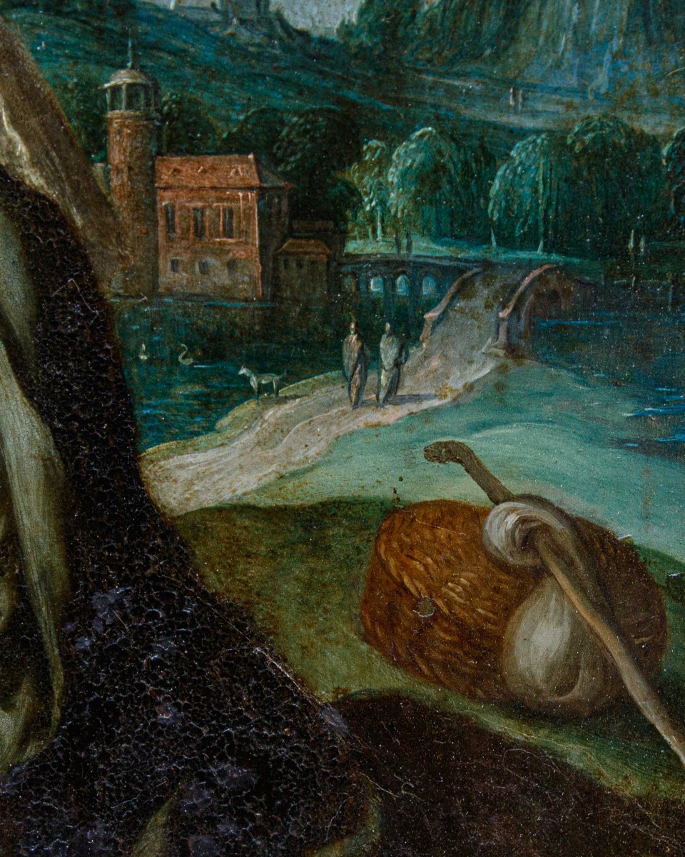 Denys Calvaert (1540, Anversa – 1619, Bologna), bottega di, Sacra Famiglia-photo-3
