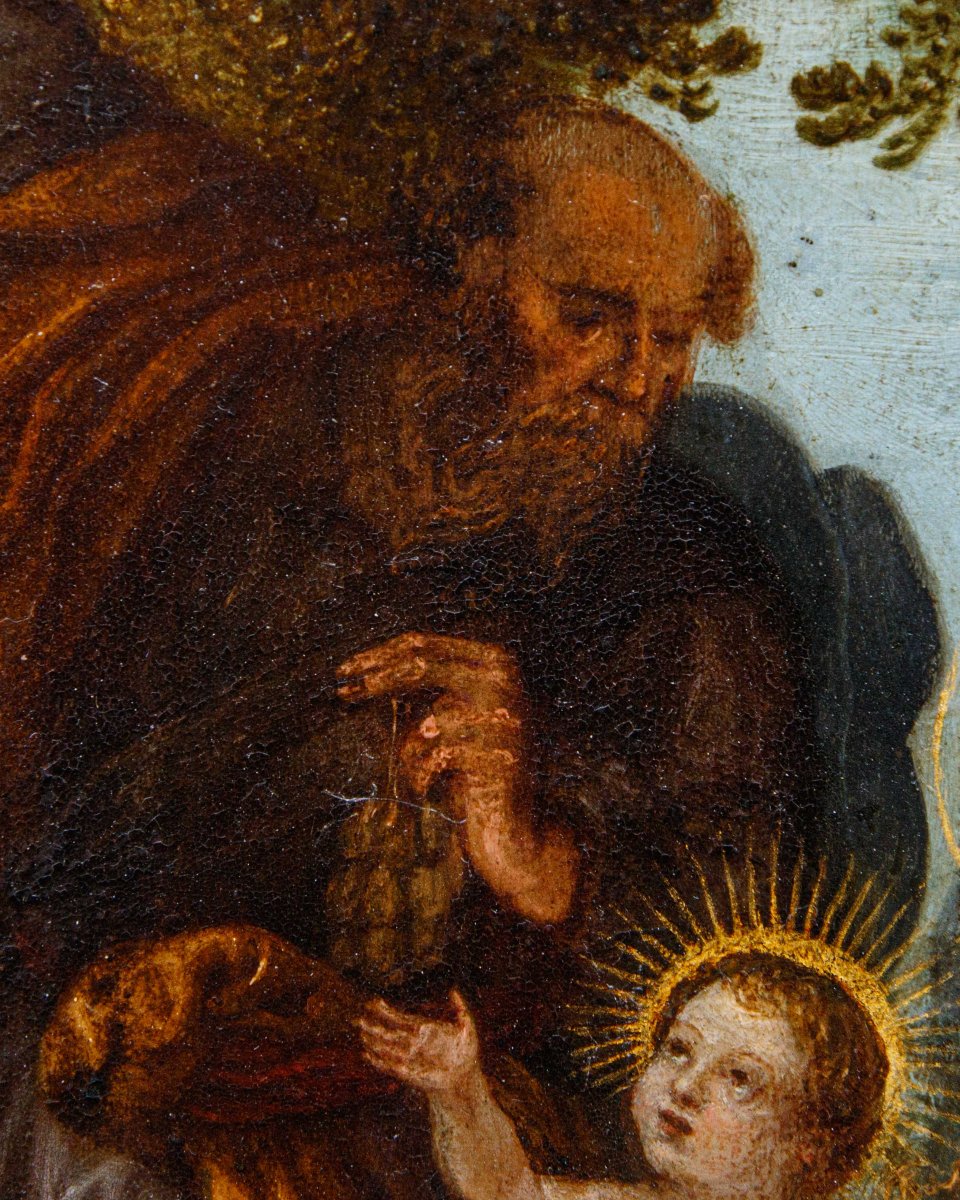 Denys Calvaert (1540, Anversa – 1619, Bologna), bottega di, Sacra Famiglia-photo-6