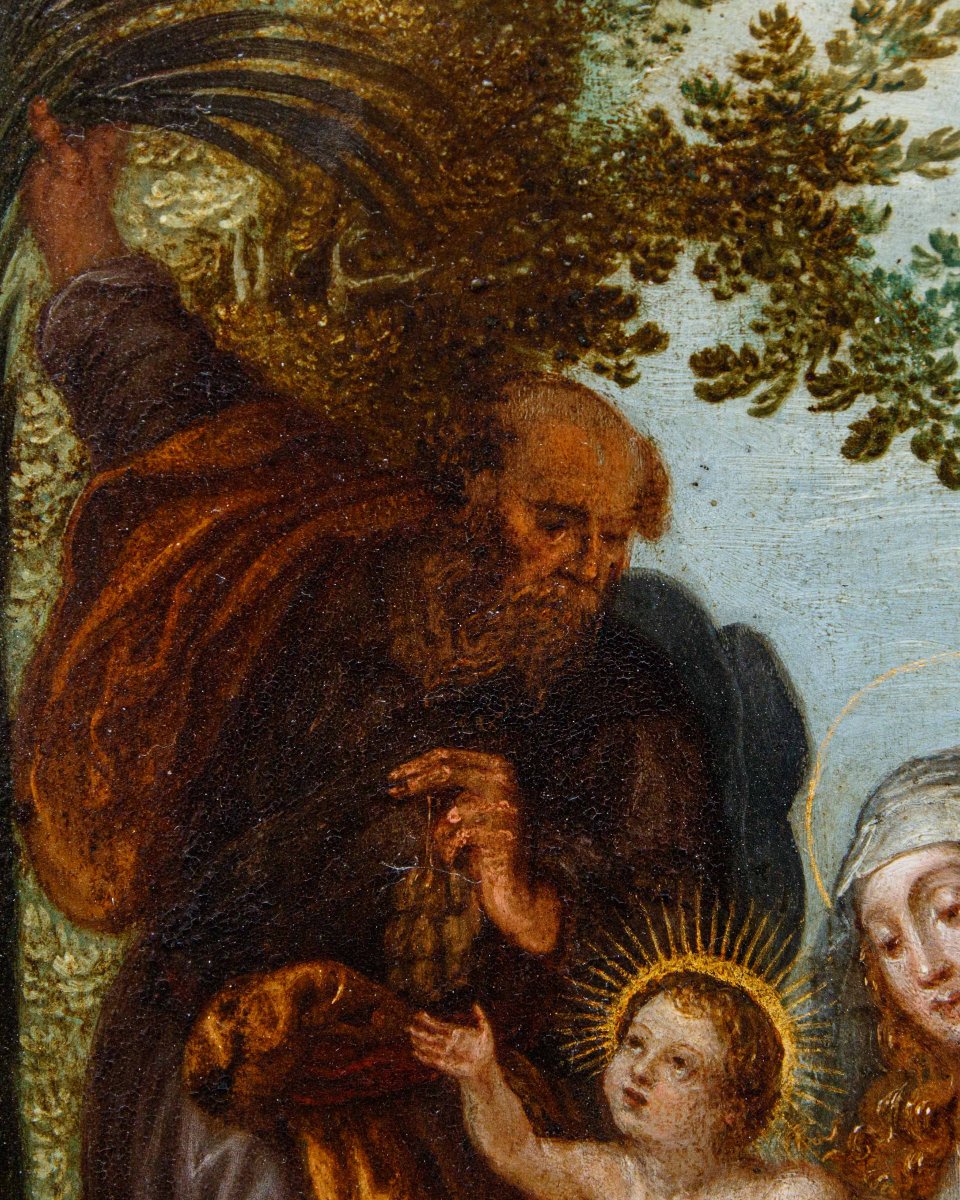 Denys Calvaert (1540, Anversa – 1619, Bologna), bottega di, Sacra Famiglia-photo-7