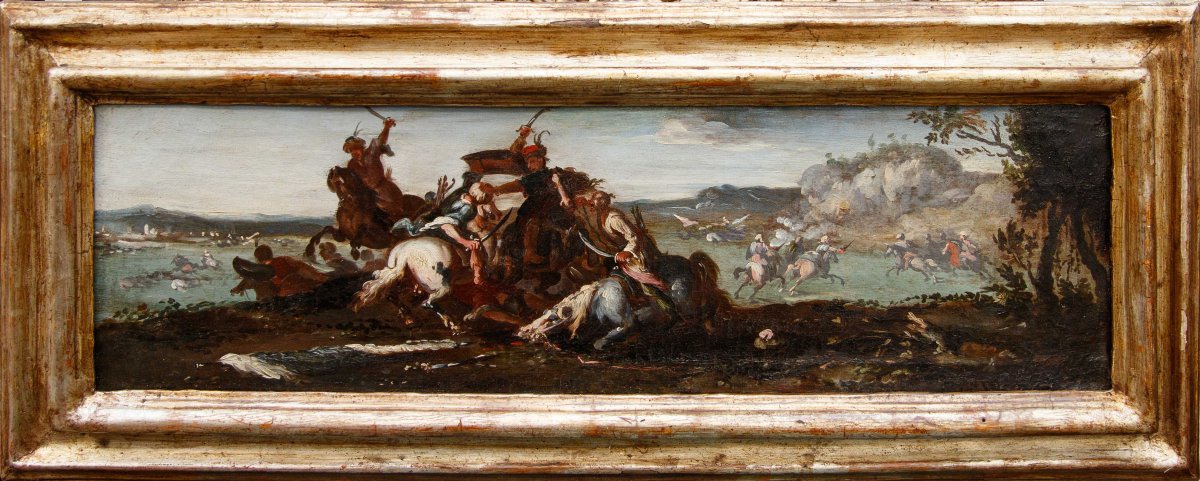 Jacques Courtois detto il Borgognone (Saint-Hyppolite, 1621 – Roma, 1676), Battaglie coi Turchi-photo-4