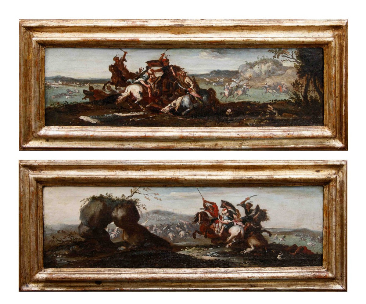 Jacques Courtois detto il Borgognone (Saint-Hyppolite, 1621 – Roma, 1676), Battaglie coi Turchi