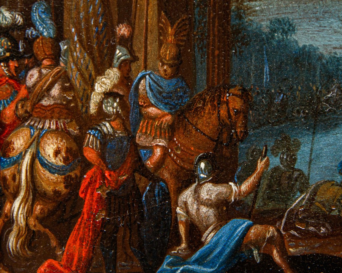 Seguace di Joos de Momper il Giovane(Anversa, 1564 – Anversa, 1635), Battaglia del fiume Idaspe-photo-4