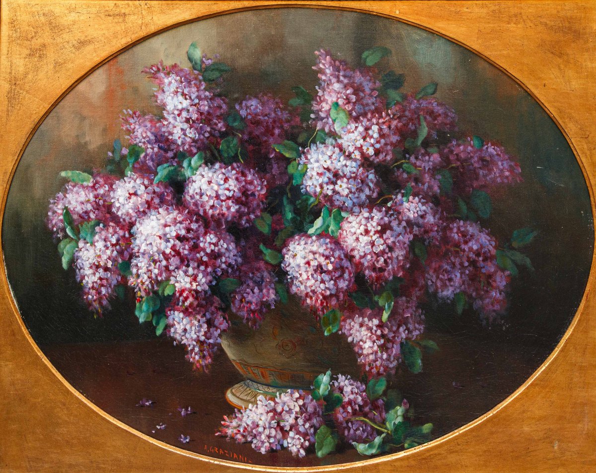 Alfio Paolo Graziani (Roncoferraro (MN), 1900 - Gavirate (VA), 1981), Vaso di ortensie