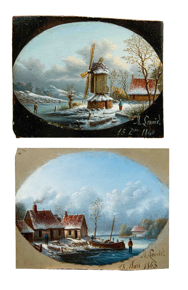 Alexandre-Albert Lenoir (1801, Parigi - 1891, Parigi), Paesaggi invernali
