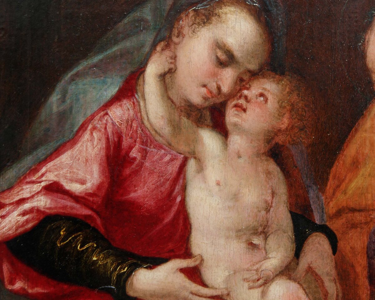 Paolo Piazza detto Cosimo da Castelfranco (1560 ca. – 1620), attr., Sacra Famiglia-photo-3