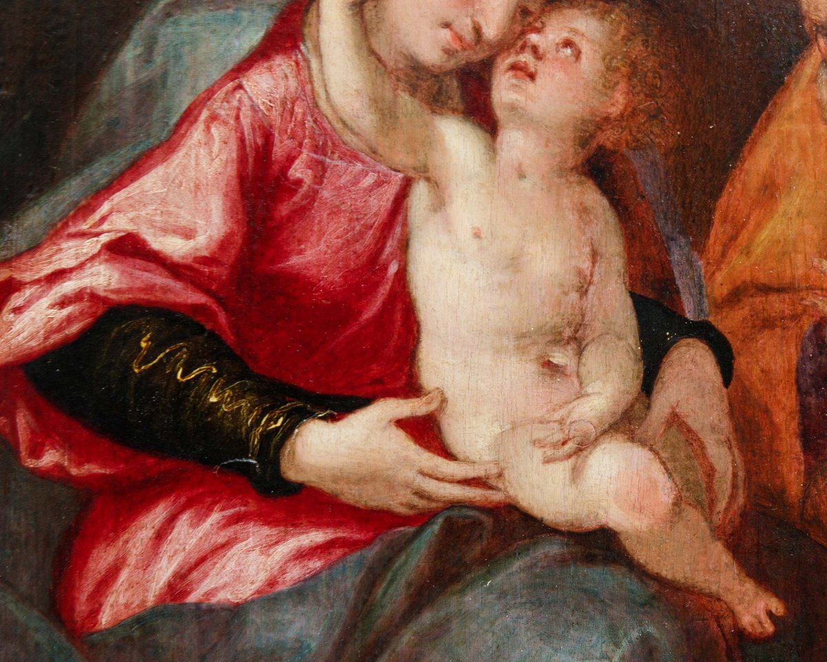 Paolo Piazza detto Cosimo da Castelfranco (1560 ca. – 1620), attr., Sacra Famiglia-photo-4