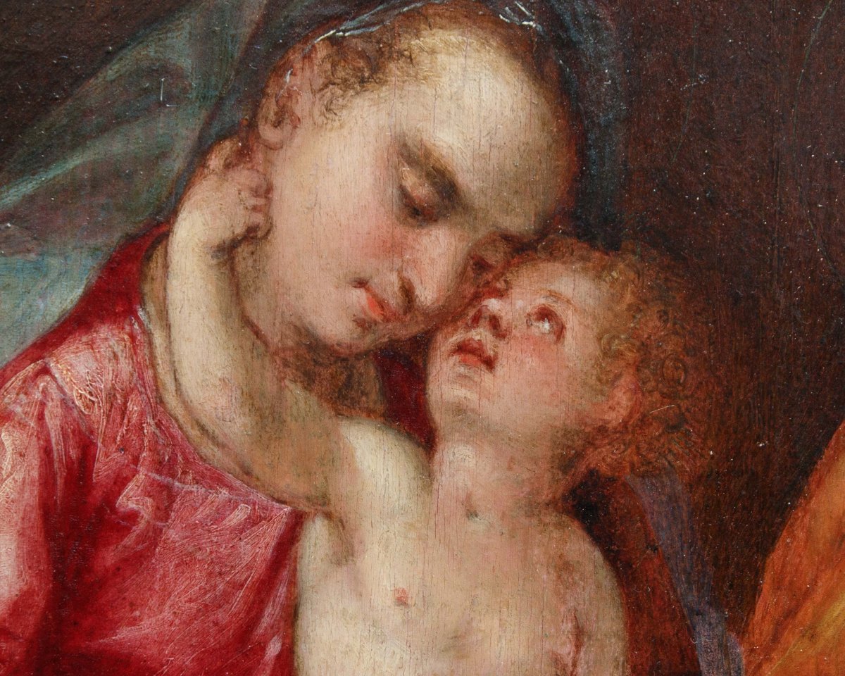 Paolo Piazza detto Cosimo da Castelfranco (1560 ca. – 1620), attr., Sacra Famiglia-photo-1