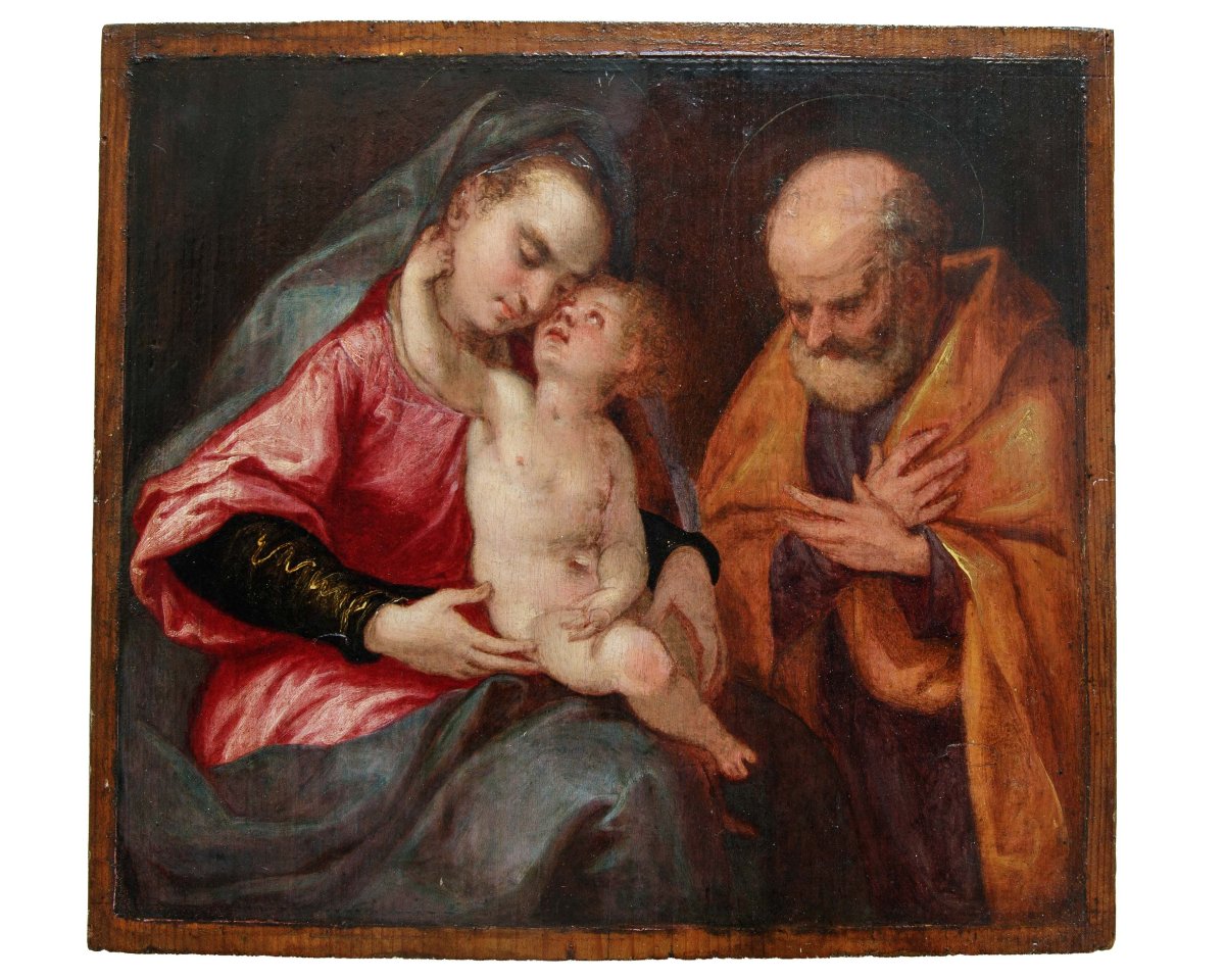 Paolo Piazza detto Cosimo da Castelfranco (1560 ca. – 1620), attr., Sacra Famiglia