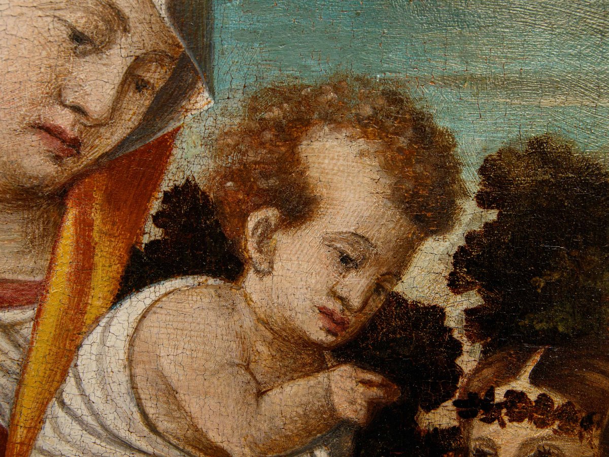 Rizzo Da Santacroce, bottega di Madonna col Bambino e San Giovannino-photo-1