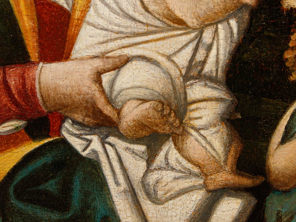 Rizzo Da Santacroce, bottega di Madonna col Bambino e San Giovannino-photo-2