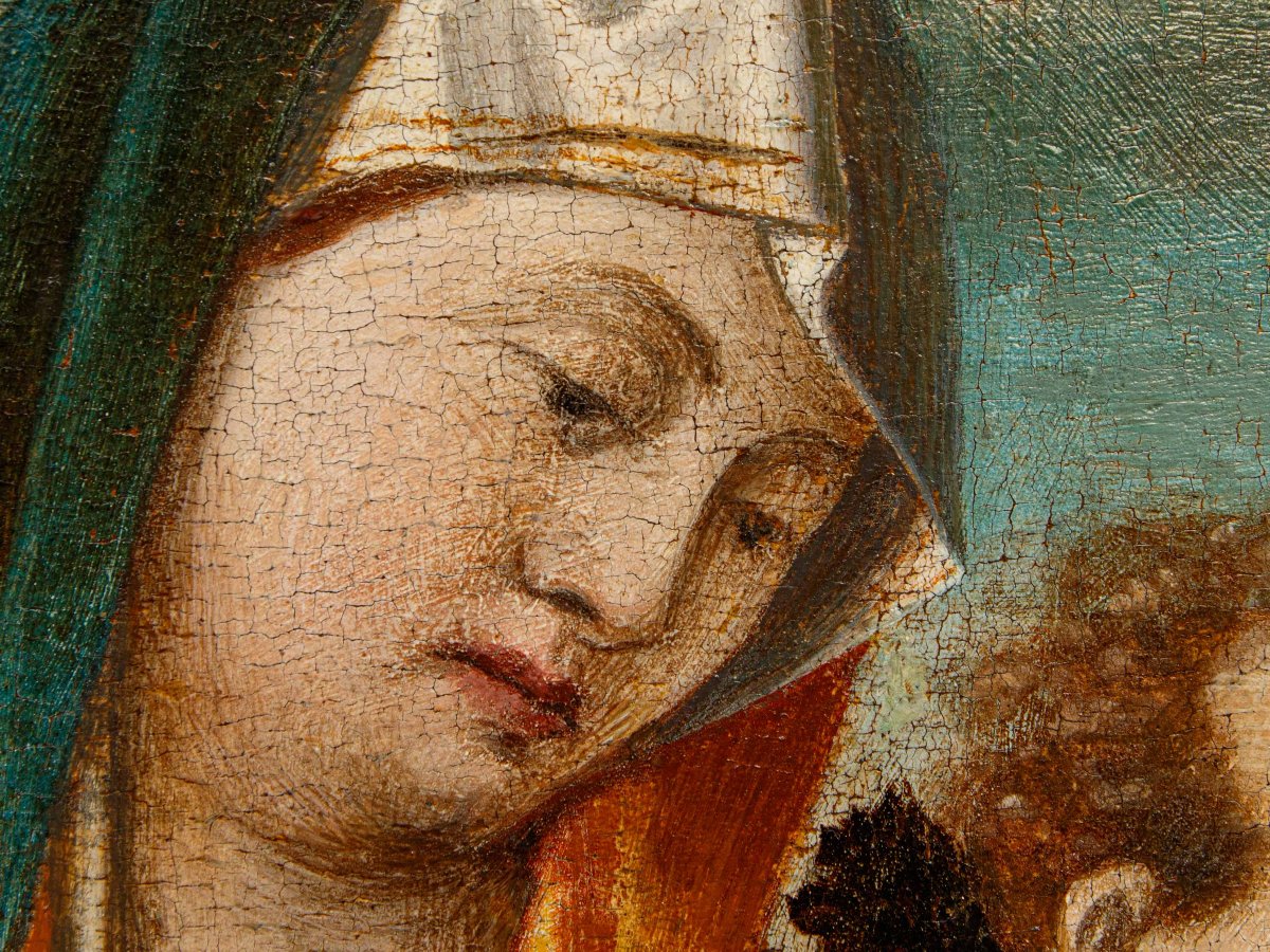 Rizzo Da Santacroce, bottega di Madonna col Bambino e San Giovannino-photo-3