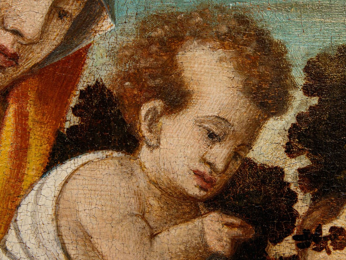 Rizzo Da Santacroce, bottega di Madonna col Bambino e San Giovannino-photo-4