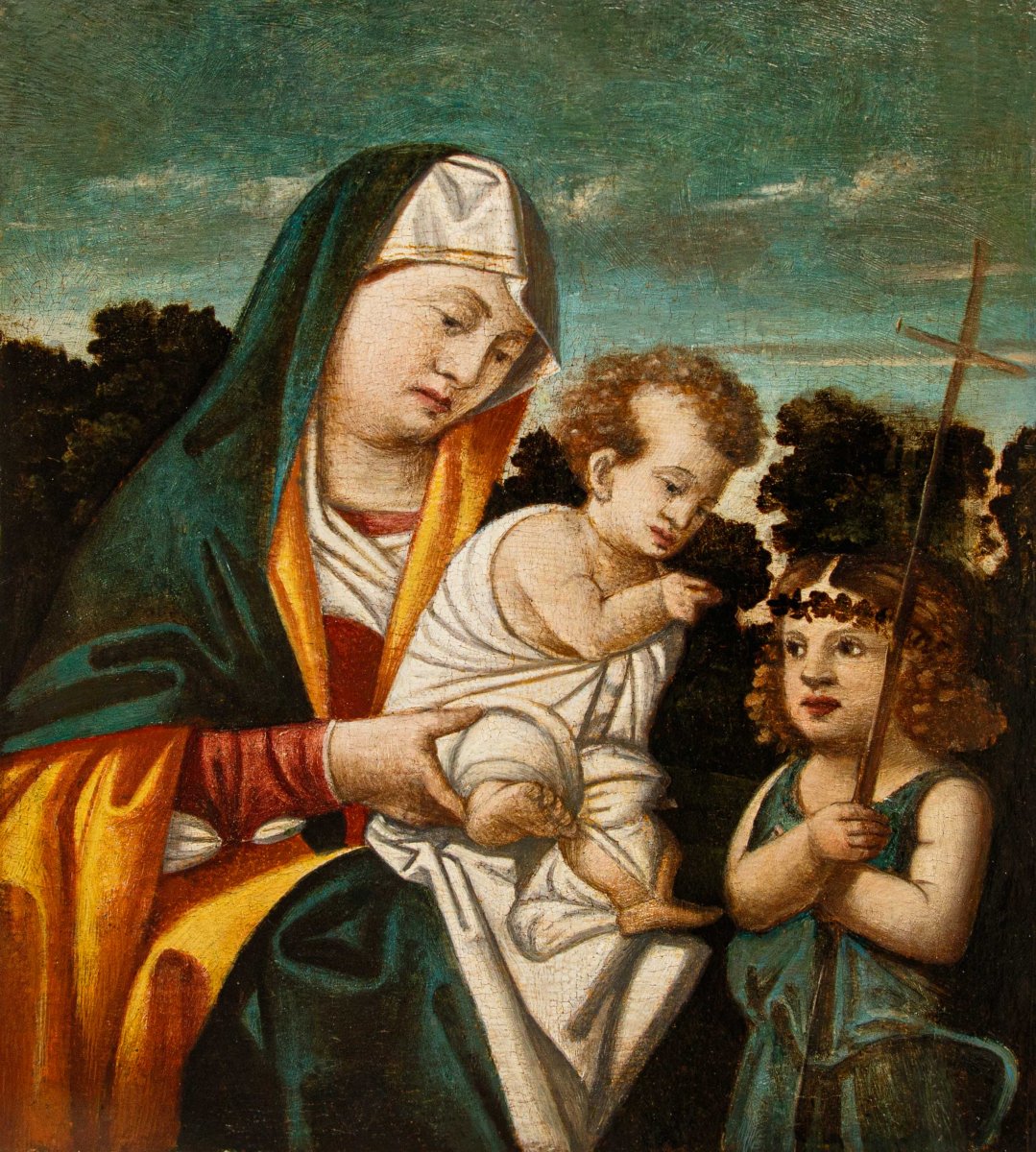 Rizzo Da Santacroce, bottega di Madonna col Bambino e San Giovannino