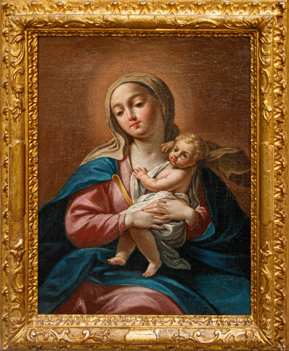 Scuola emiliana, XVIII secolo, Madonna con Bambino