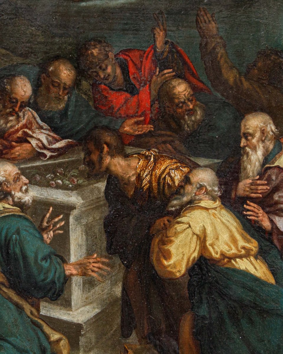 Seguace di Hans Rottenhammer (1564 - 1625), Assunzione della Vergine-photo-1