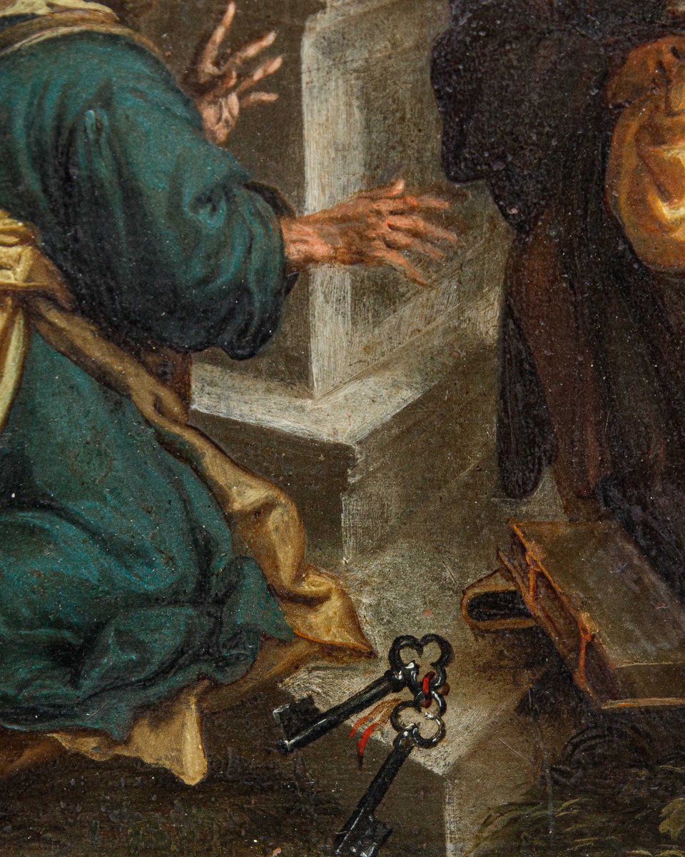 Seguace di Hans Rottenhammer (1564 - 1625), Assunzione della Vergine-photo-4