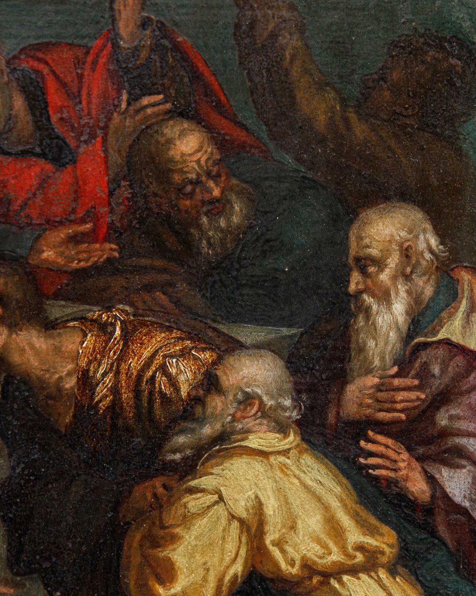 Seguace di Hans Rottenhammer (1564 - 1625), Assunzione della Vergine-photo-5