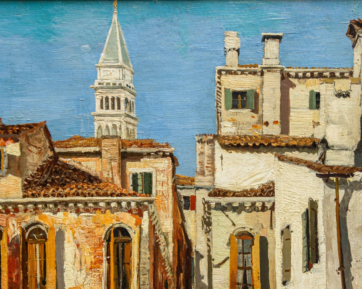 Victor Freudemann (Berlino, 1857 – Venezia, 1922 ca.), Scorcio di Venezia-photo-4