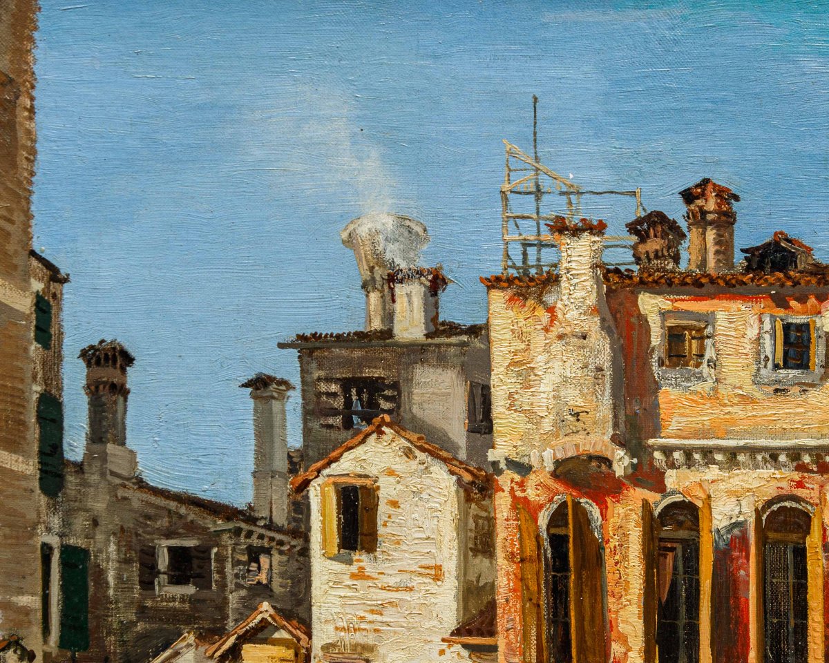 Victor Freudemann (Berlino, 1857 – Venezia, 1922 ca.), Scorcio di Venezia-photo-5
