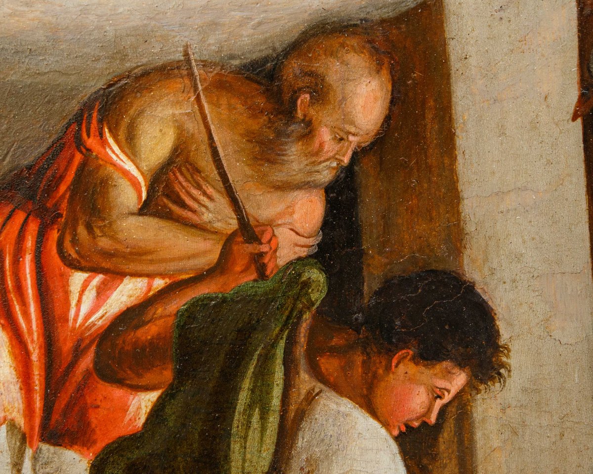 Scuola veneto-cretese del XVII secolo, Adorazione dei pastori-photo-3