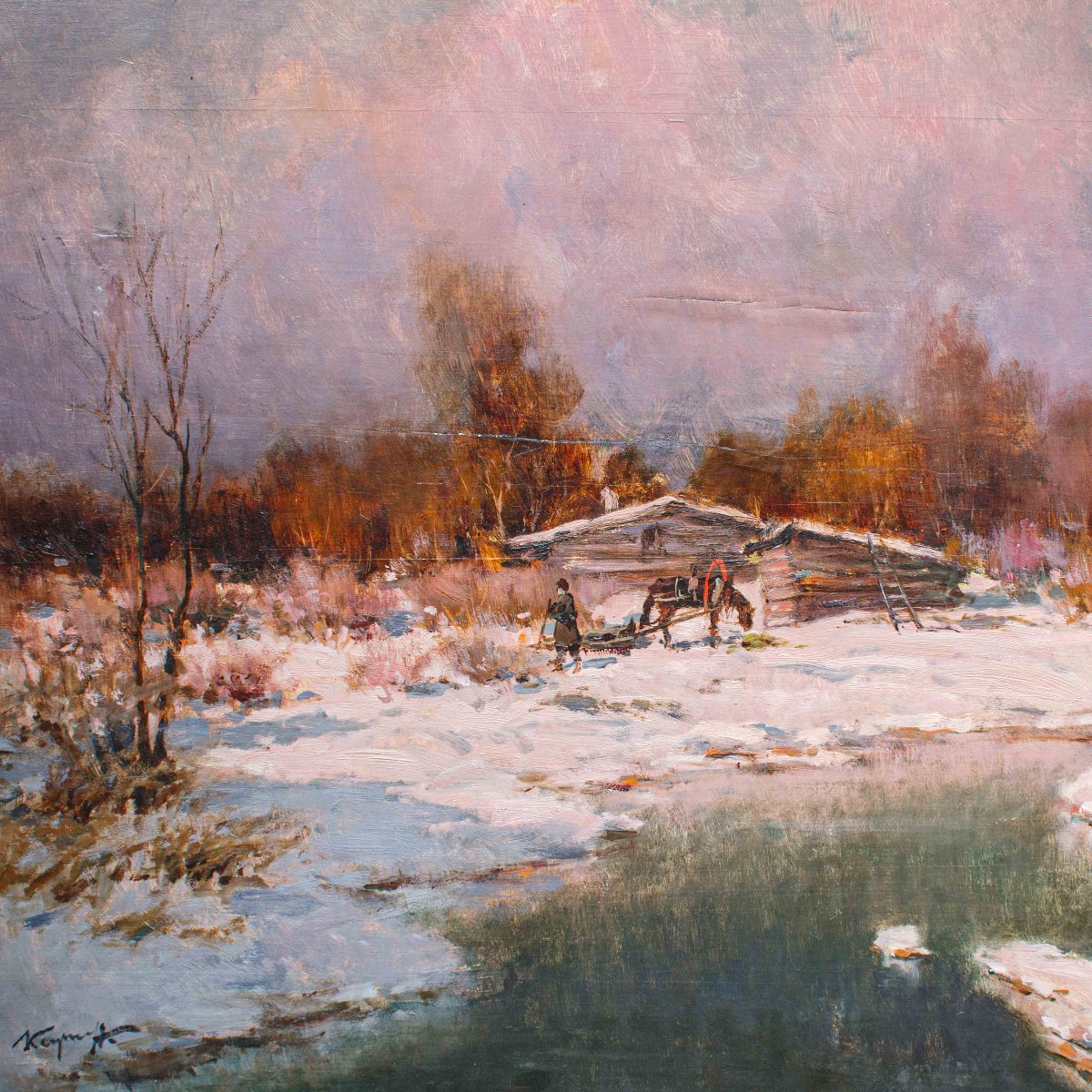 Ivan Karpoff (Novočerkassk, 1898 – Milano, 1970), Tramonto in Dacia-photo-3