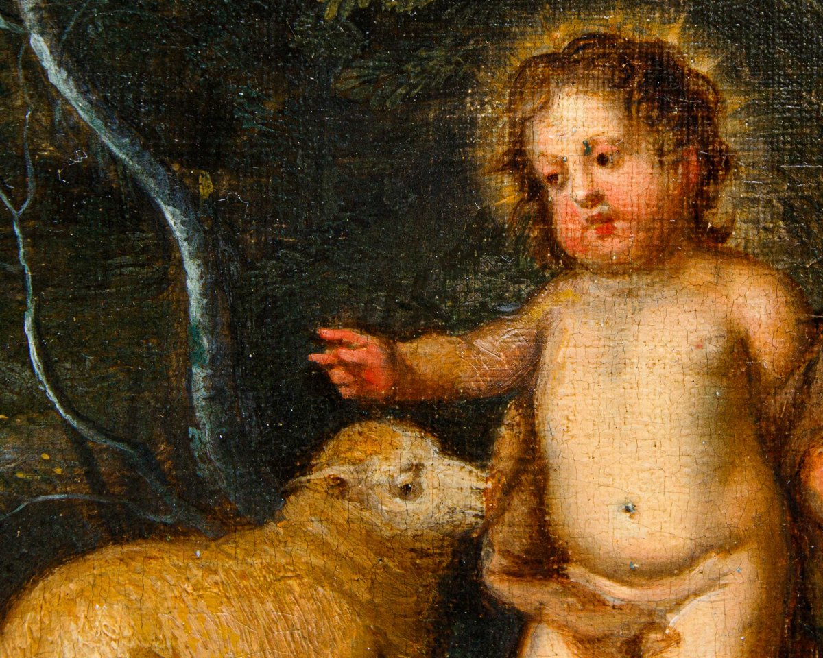 Pieter van Avont (Mechelen, 1600 – Deurne, 1652), Paesaggio con San Giovannino e l’Agnello-photo-2