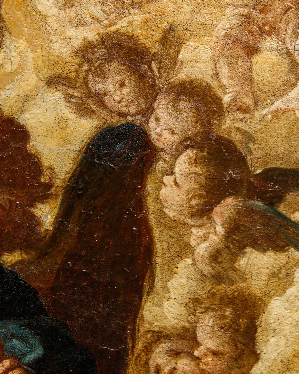Andrea Vaccaro (Napoli, 1604 – 1670), Estasi di Santa Maria Maddalena assistita dagli angeli-photo-4