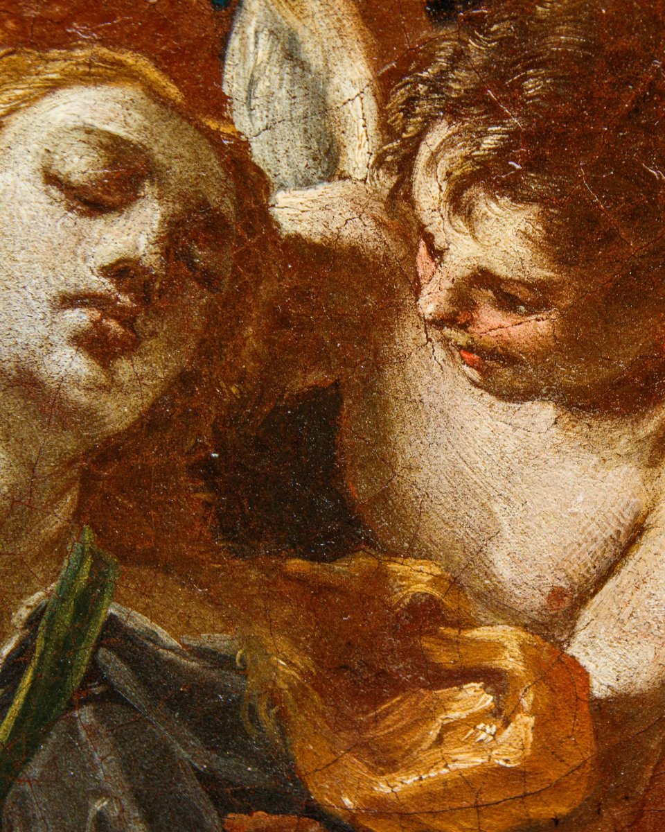 Andrea Vaccaro (Napoli, 1604 – 1670), Estasi di Santa Maria Maddalena assistita dagli angeli-photo-6