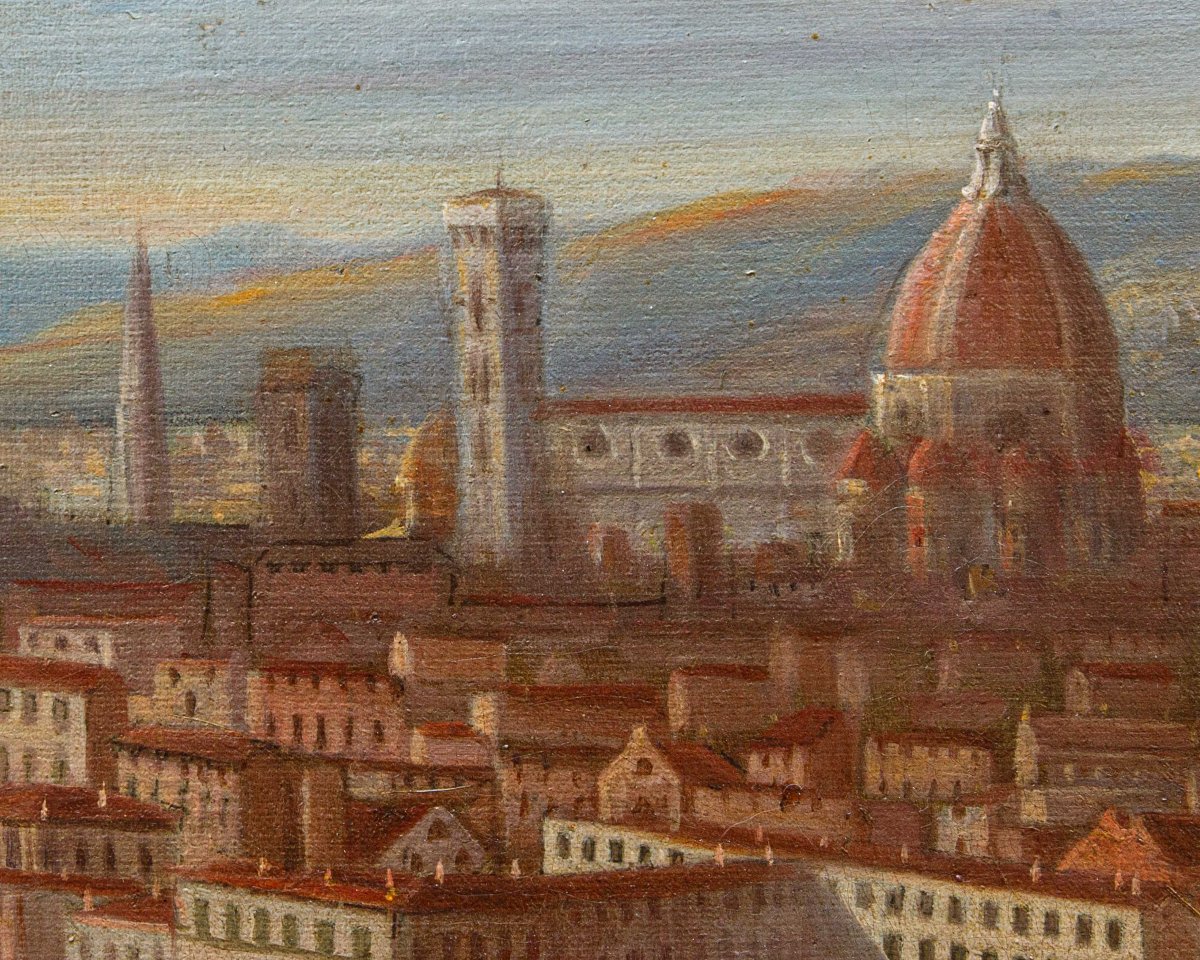Gabriele Carelli (Napoli, 1820 – Mentone, 1900), Veduta di Firenze-photo-4