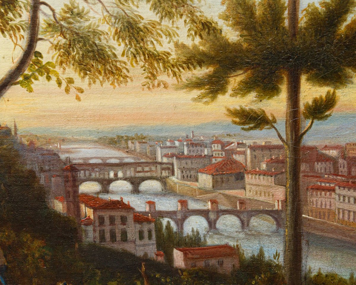 Gabriele Carelli (Napoli, 1820 – Mentone, 1900), Veduta di Firenze-photo-4