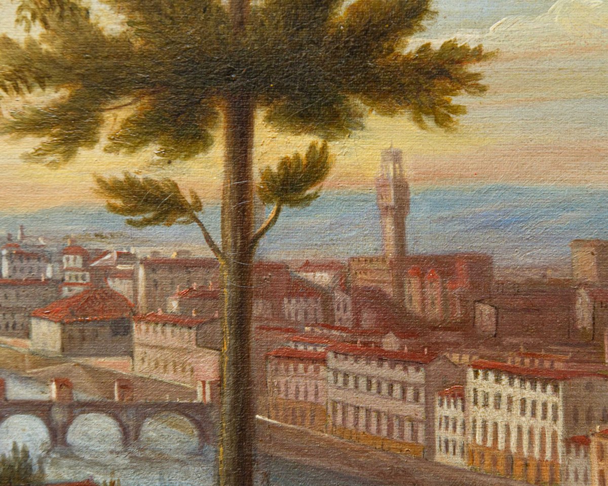 Gabriele Carelli (Napoli, 1820 – Mentone, 1900), Veduta di Firenze-photo-5