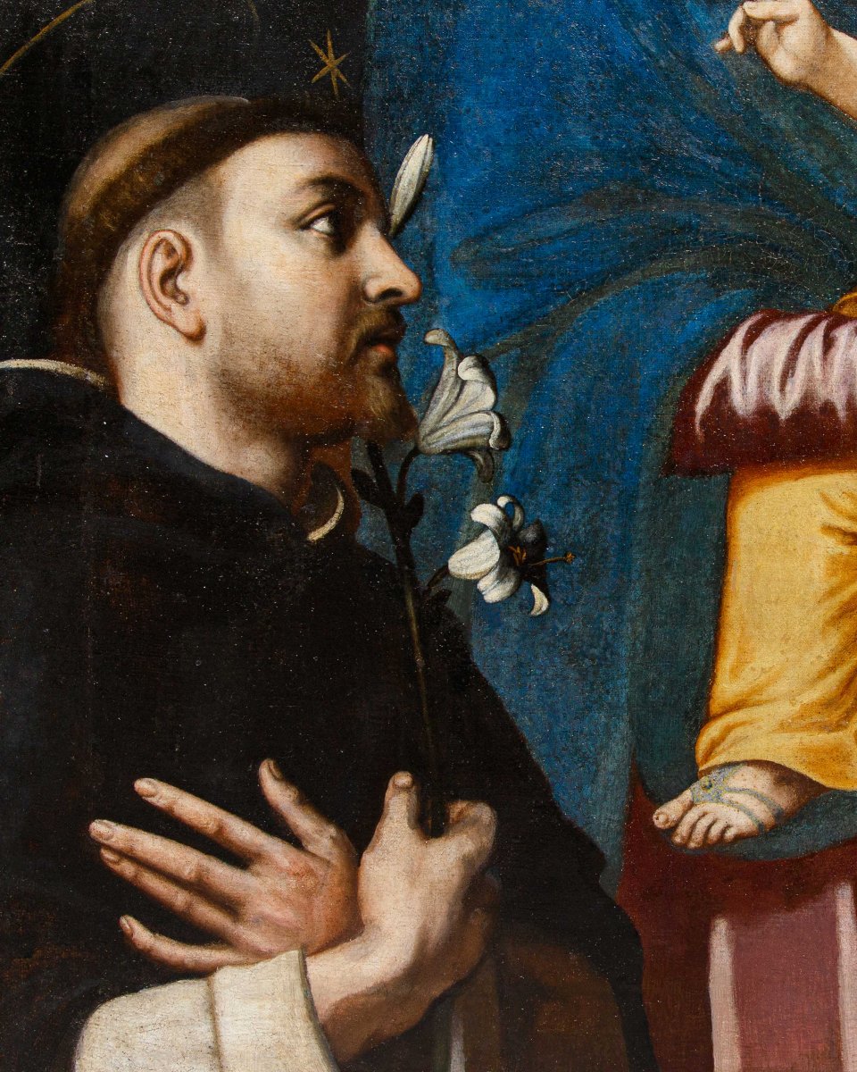 Giacinto Gimignani (1606 – 1681), attr., Salus Populi Romani con Sant’Antonio da Padova-photo-4
