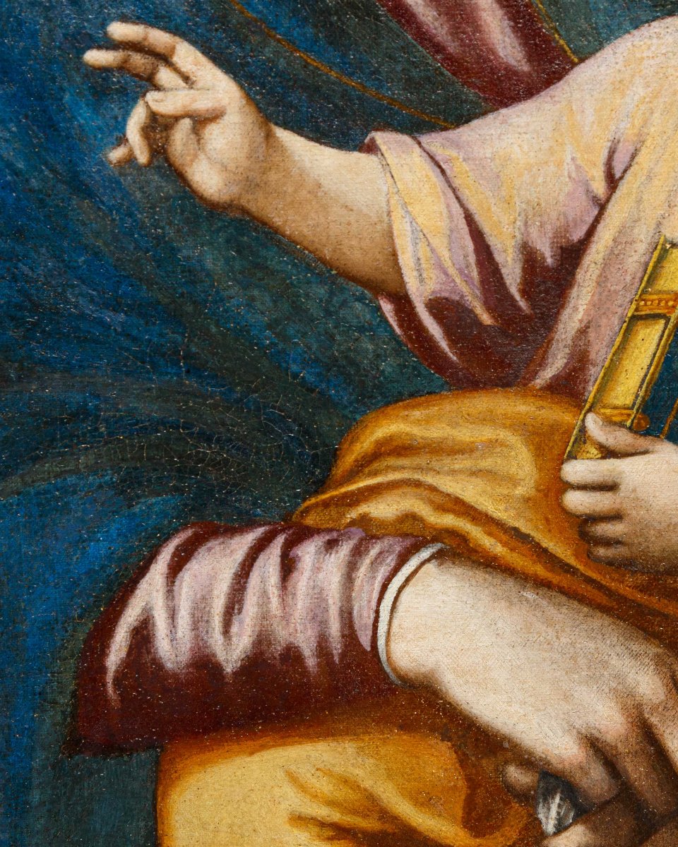 Giacinto Gimignani (1606 – 1681), attr., Salus Populi Romani con Sant’Antonio da Padova-photo-1